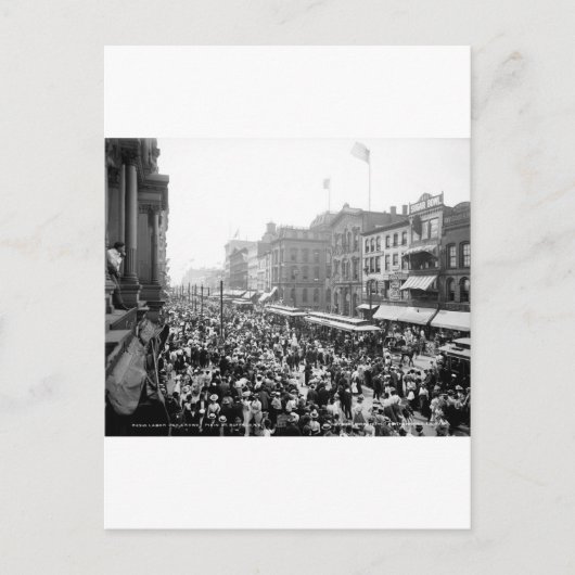 Carte Postale Fête du Travail, Buffalo, NY : 1900 (Devant)
