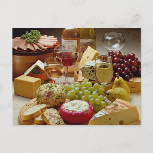 Carte Postale Fête du vin et du fromage (Devant)