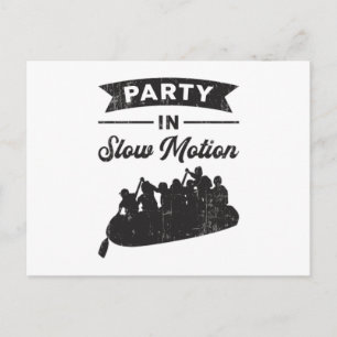 Carte Postale Fête En Mouvement Lent Canot Bateau Bateau Bateau