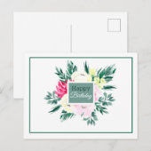 Carte Postale Fête florale d'anniversaire (Devant / Derrière)