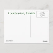 Carte Postale Fête, Floride (Dos)