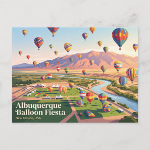 Carte Postale Fête internationale des ballons d'Albuquerque aux 