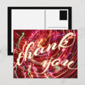 carte postale fête lumineuse merci (Devant / Derrière)