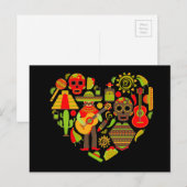 Carte Postale Fête mexicaine des morts Mexique (Devant / Derrière)