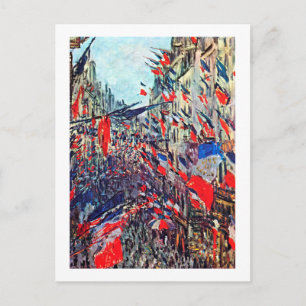 Carte Postale Fête Nationale à Paris, Claude Monet