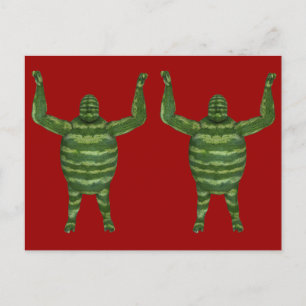Carte Postale Fête nationale de la pastèque Gorilla