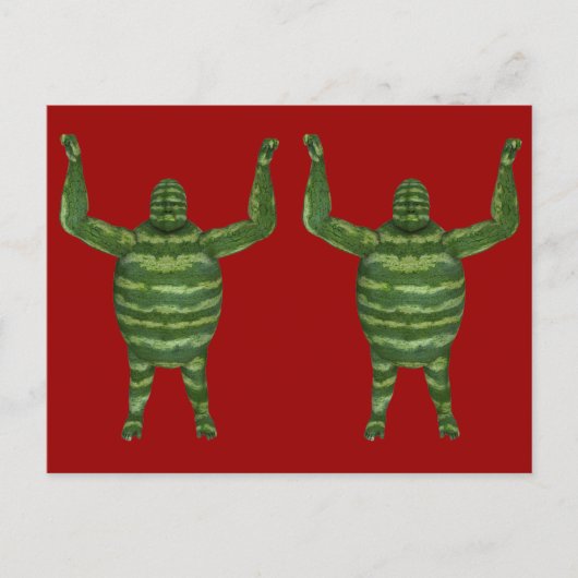 Carte Postale Fête nationale de la pastèque Gorilla (Devant)