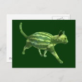 Carte Postale Fête nationale de la pastèque Melons Chat (Devant / Derrière)