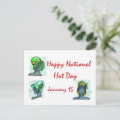 Carte Postale Fête nationale des Casquettes 15 janvier (Debout devant)