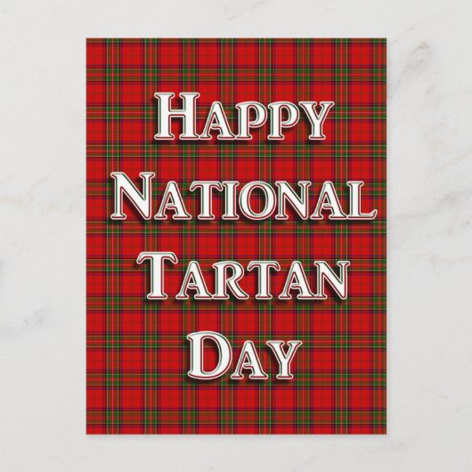 Carte Postale Fête nationale du Tartan (Devant)