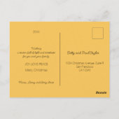 Carte Postale Fête Noël Portugais Maison Postcar (Dos)