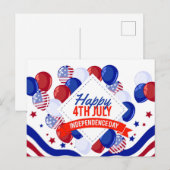 Carte Postale Fête patriotique (Devant / Derrière)