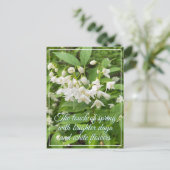 Carte Postale Fête printanière florale (Debout devant)