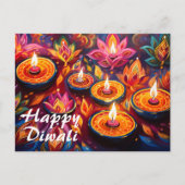 Carte Postale Fête radieuse : une joyeuse célébration de Diwali (Devant)