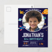 Carte Postale Fête spatiale des astronautes (Devant / Derrière)