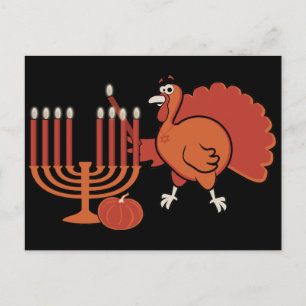 Carte Postale Fête 'Thanksgivukkah'