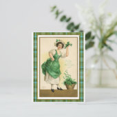 Carte Postale Fête vintage de la St. Patrick (Debout devant)