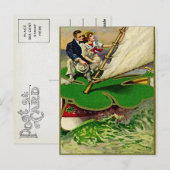 Carte Postale Fête vintage de la St Patrick (Devant / Derrière)