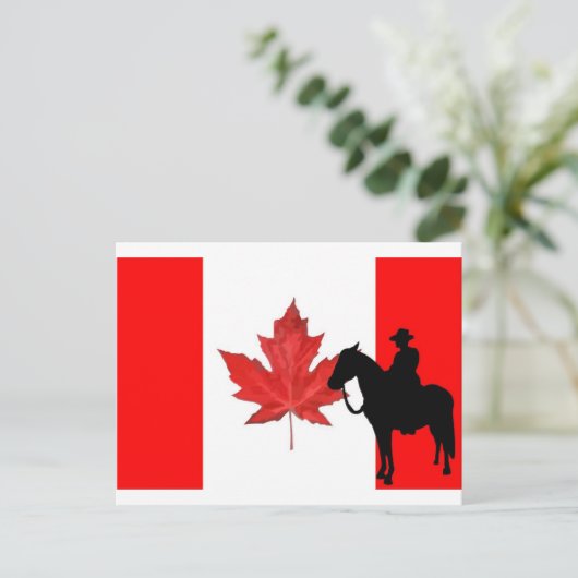 Carte Postale Fêter la fête du Canada (Debout devant)