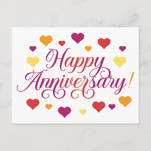 Carte Postale Fêter l'amour : Joyeux anniversaire (Devant)