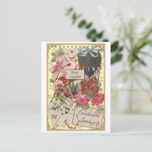 Carte Postale Fêter le printemps (Debout devant)