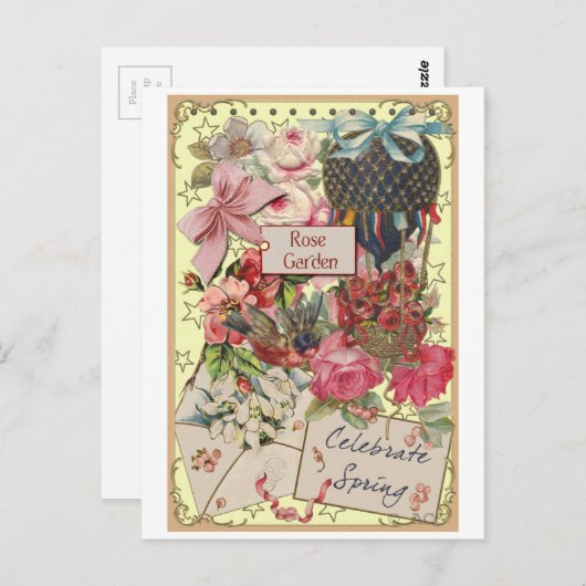 Carte Postale Fêter le printemps (Devant / Derrière)