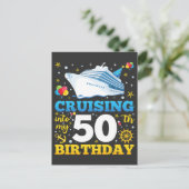 Carte Postale Fêter Mes 50 Ans En Croisière (Debout devant)