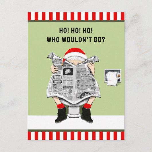 Carte Postale Fêtes de Noël amusantes (Devant)