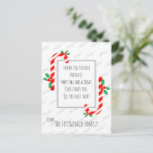 Carte Postale Fêtes de Noël Merci sur mesure (Debout devant)