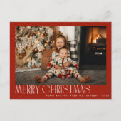 Carte Postale Fêtes de noël minimes et tendance (Devant)