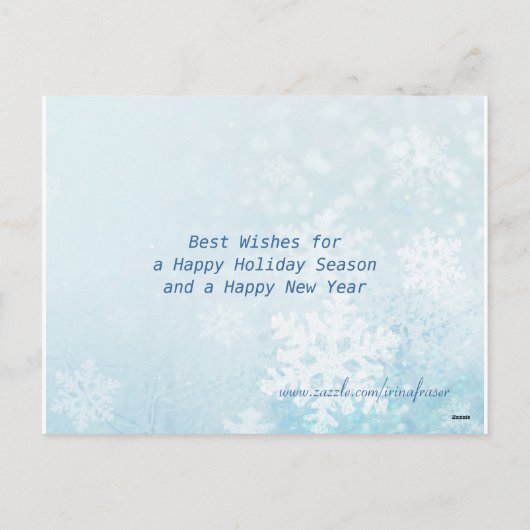 Carte postale Fêtes de Noël. Snowtree (Dos)