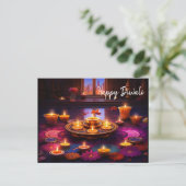 Carte Postale Fêtes radieuses : une célébration de Diwali (Debout devant)