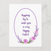 Carte Postale Fêtes romantiques couronnes Tulip fleurs Pâques (Devant)