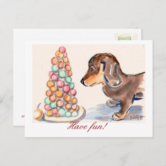 Carte Postale Fêtez ! (Devant / Derrière)