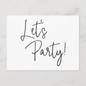 Carte Postale Fêtons l'événement informel de réception de mariag (Devant)