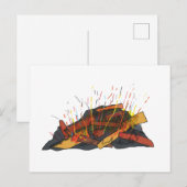 Carte Postale Feu (Devant / Derrière)
