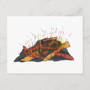 Carte Postale Feu
