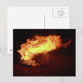 Carte Postale Feu (Devant / Derrière)
