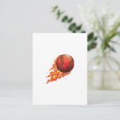Carte Postale Feu Baseball (Debout devant)