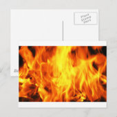 Carte Postale Feu brûlant (Devant / Derrière)
