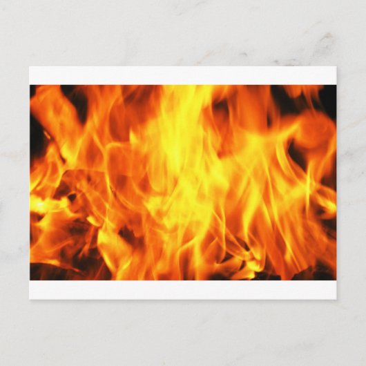 Carte Postale Feu brûlant (Devant)