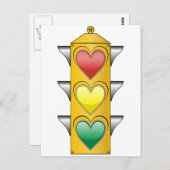 Carte Postale Feu d'amour du trafic (Devant / Derrière)