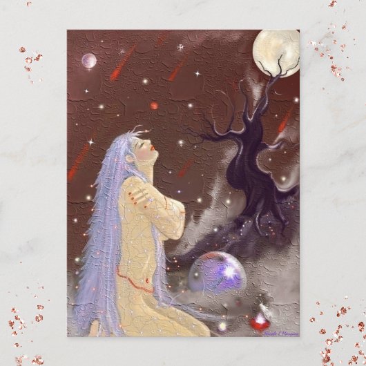 Carte Postale Feu dans le ciel !