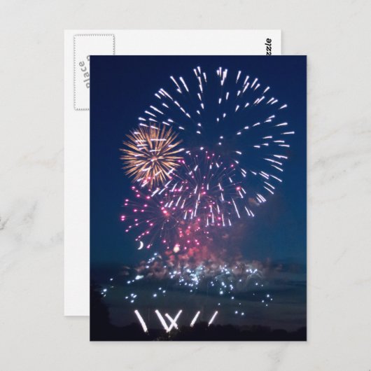 Carte Postale Feu d'artifice ! (Devant / Derrière)