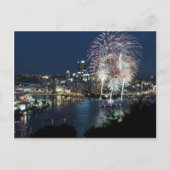 Carte Postale Feu d'artifice de Pittsburgh (Devant)