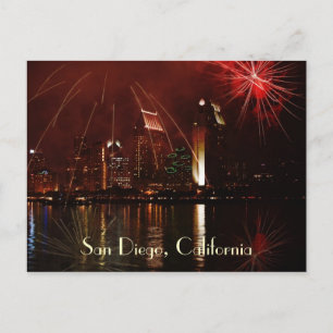 Carte Postale Feu d'artifice en San Diego, Californie (USA)