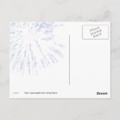 Carte Postale Feu D'artifice Sur La Rivière Hudson (Dos)