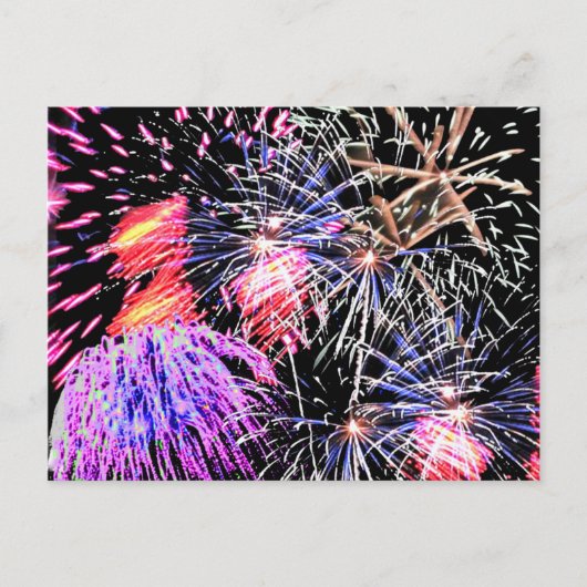 Carte Postale Feu d'artifice, ZSSG (Devant)