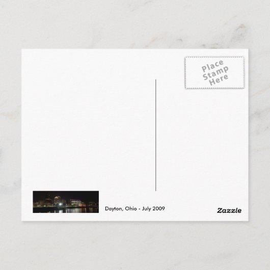 Carte postale: Feu Dayton (Dos)