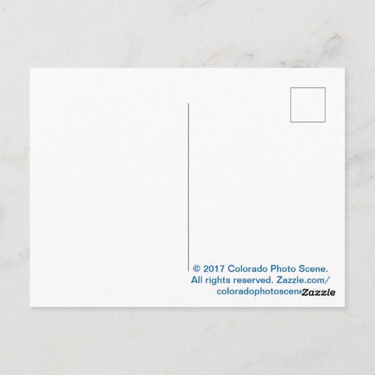 Carte Postale Feu de camp (Dos)